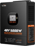 LiTime 5000W Solar Hybrid Inverter Charger, 48V DC to 120V AC Pure Sine Wave Inverter, Parallel Split-Phase for 240V, Built in 100A MPPT Solar Charger Controller for Home Backup, Off-Grid, Farm