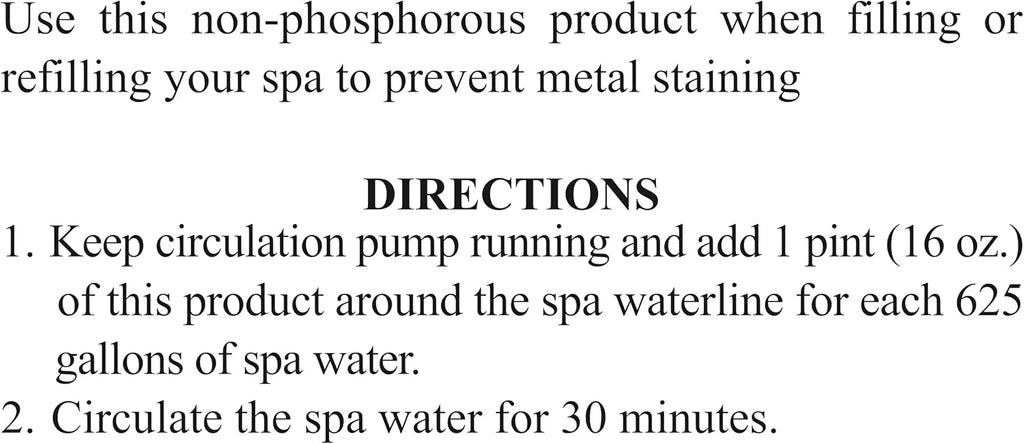 SpaChoice 1-Quart 12-Pack Premium Metal Free, Metal Gone for Spa Hot Tub, Made in USA