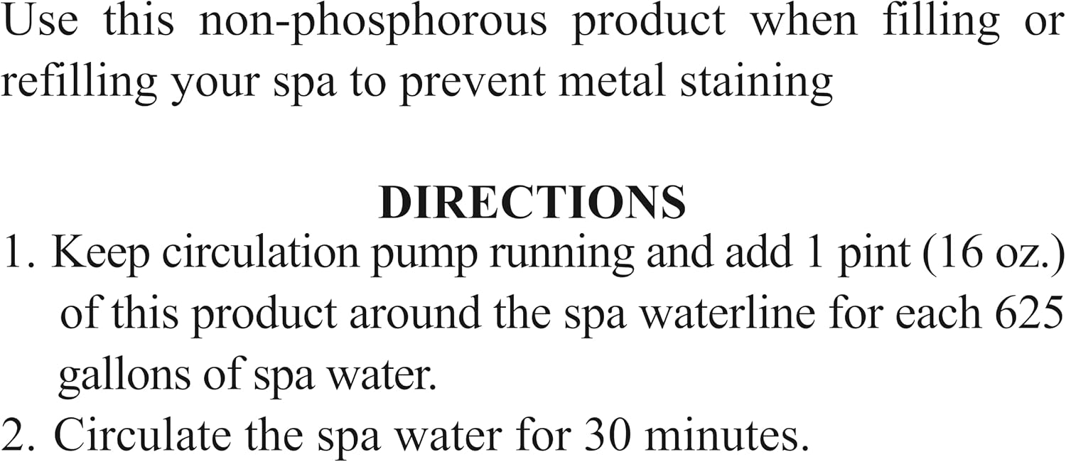 SpaChoice 1-Quart 12-Pack Premium Metal Free, Metal Gone for Spa Hot Tub, Made in USA