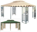 Garden Winds Replacement Canopy Top Cover for The DC America 10 x 15 Two Tiered Gazebo - RipLock 350