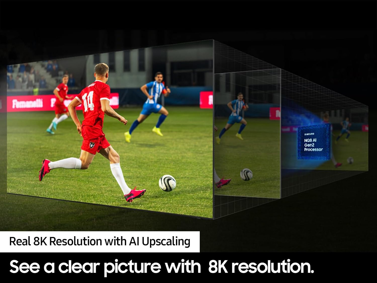 Samsung 65-Inch Class QLED 8K QN800D Series Mini LED, Neo Quantum HDR Smart TV w/Dolby Atmos, Object Tracking Sound+, AI Motion Enhancer, Real Depth Enhancer Pro, Alexa Built-in (QN65QN800D, 2024)