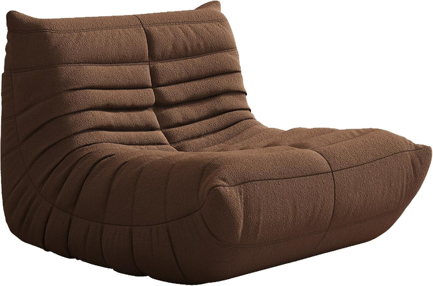 Bean Bag Chair, Memory Foam Bean Bag Sofa Large Bean Bag Chair for Adults, Bean Bag Chairs for Teens with High Density Comfortable Foam, Memory Foam Lazy Sofa for Living Room, Bedroom (Coffee)