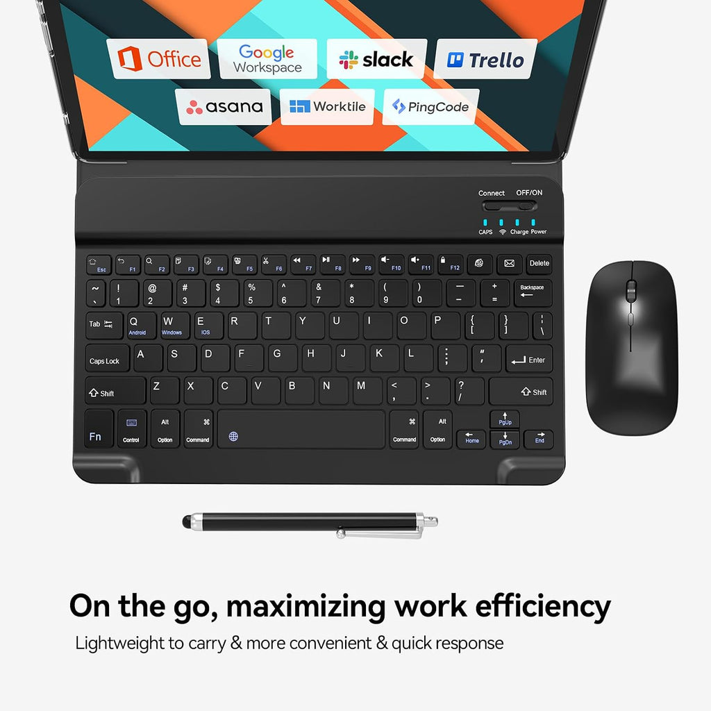 Android Tablet, 2026 Latest 10 inch Android 14 Tablet, MTK8183 Octa-Core, 16GB 128GB 1TB Expansion, 2.4/5G WiFi, 21MP Camera, Gemini AI 2.0, Tablets with Keyboard, Mouse, Case etc