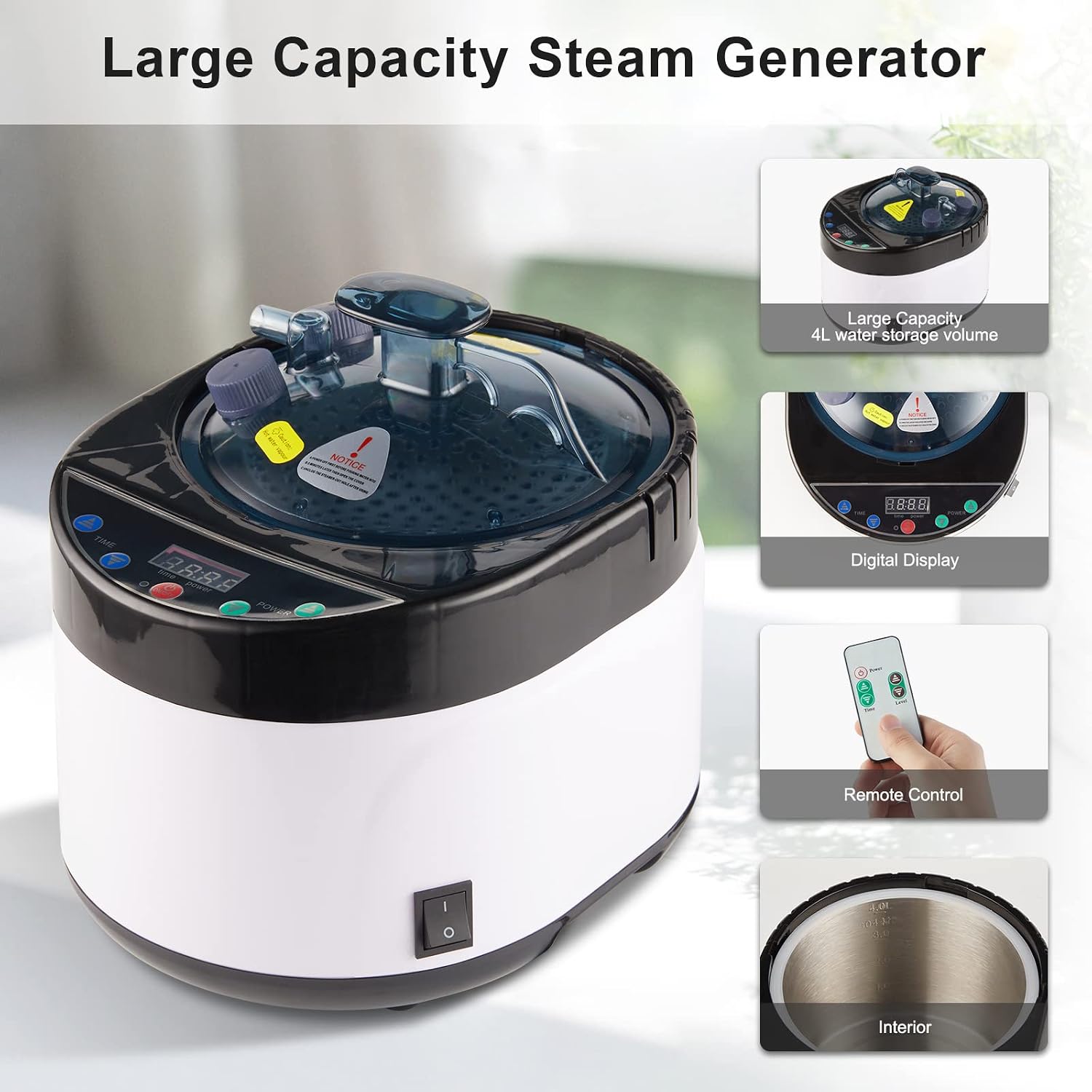 Portable Sauna, Steam Sauna Full Body, Newly Upgraded Large Space Sauna, Quick-Folding Sauna Spa Tent, Includes 4L Steamer(31.49 x 31.49 x 55.11inch, Grey)