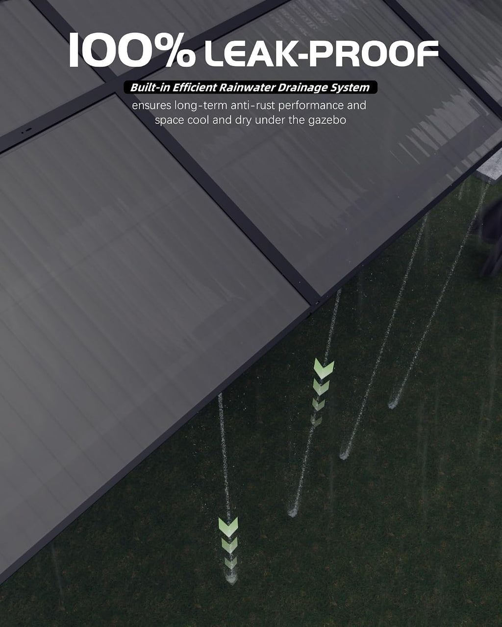 12' x 16' Permanent Hardtop Gazebo - Heavy Duty Aluminum Frame with Double Roof, Includes Curtains & Netting for Patio/Backyard/Garden (All-Weather)