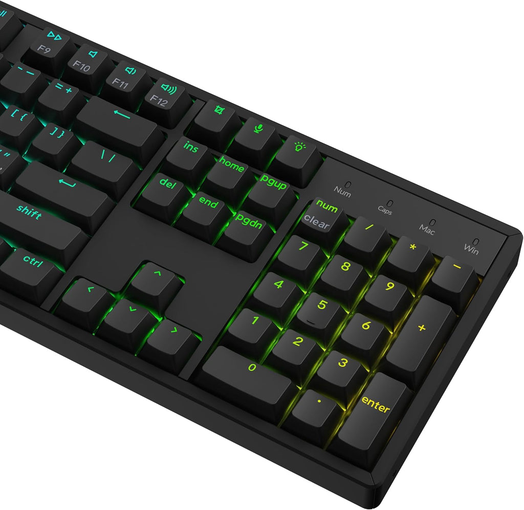Keychron K10 HE QMK Wireless Gaming Custom Mechanical Keyboard, 2.4 GHz/Bluetooth/Wired Full-Size Hot-Swappable Programmable RGB Backlit Gateron Magnetic Switches for Mac Windows Black