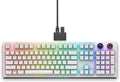 Alienware AW920K Tri-Mode Wireless Gaming Keyboard - Rechargeable, Wireless/Wired, Magnetic Snap-on Charging, Programmable Rocker Switch and Dial, AlienFX per-Key RGB - Lunar Light