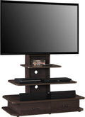 Ameriwood Home Galaxy TV Stand with Mount and Drawers for TVs up to 70', Espresso