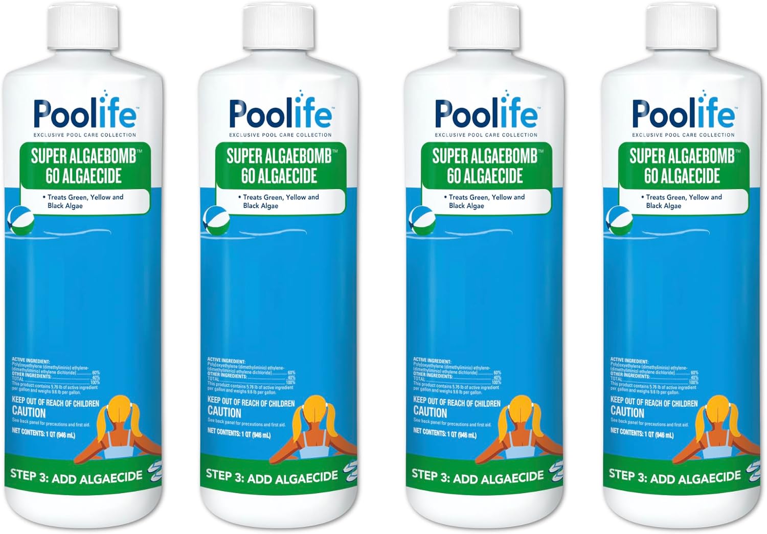 poolife Super Algae Bomb 60 (1 qt) (4 Pack)