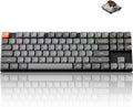 Keychron K1 Max Ultra-Slim Wireless Mechanical Keyboard, 80% TKL Layout Bluetooth/2.4 GHz/Wired Keyboard with Low-Profile Gateron Brown Switch, Hot-Swappable, RGB Backlit QMK for Mac Windows Linux
