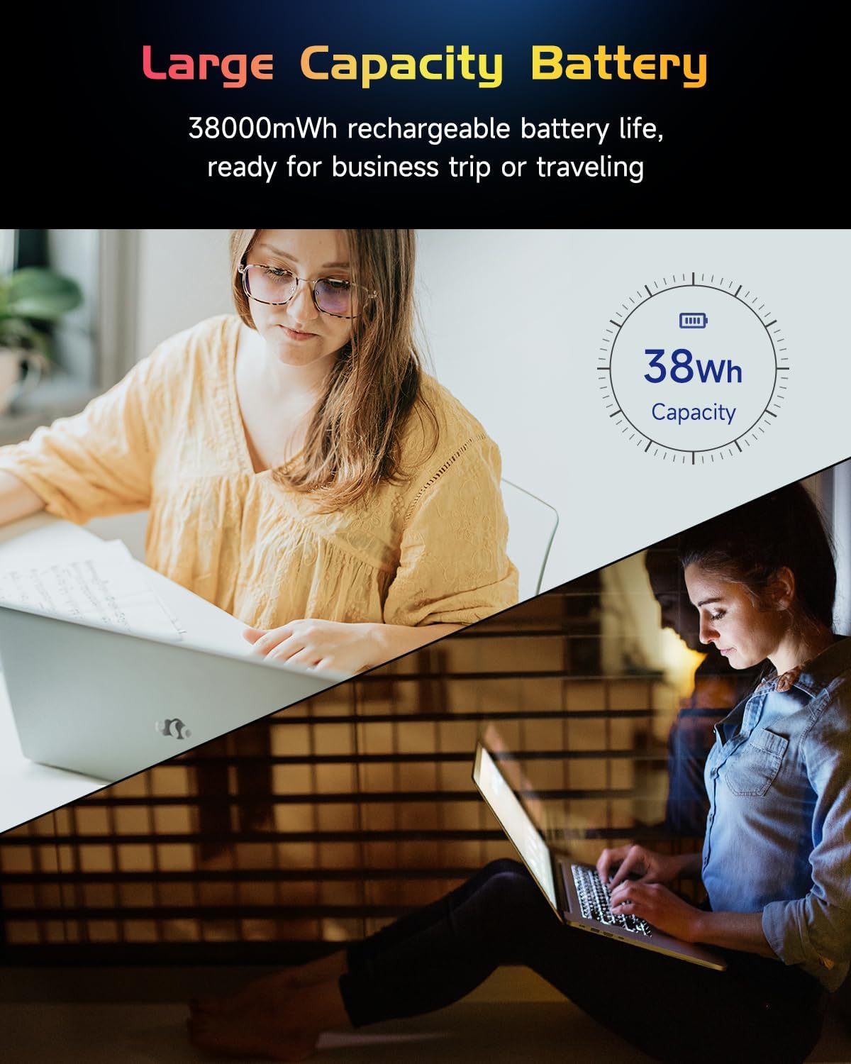 NIMO 15.6' IPS FHD-Laptop, Intel Pentium Quad Core N100 8GB RAM 256GB SSD (Beat i3-1115G4, Up to 3.4GHz) Computer with Backlit Keyboard Fingerprint Type-C Charger WiFi 6 BT5.2, for Student and Home