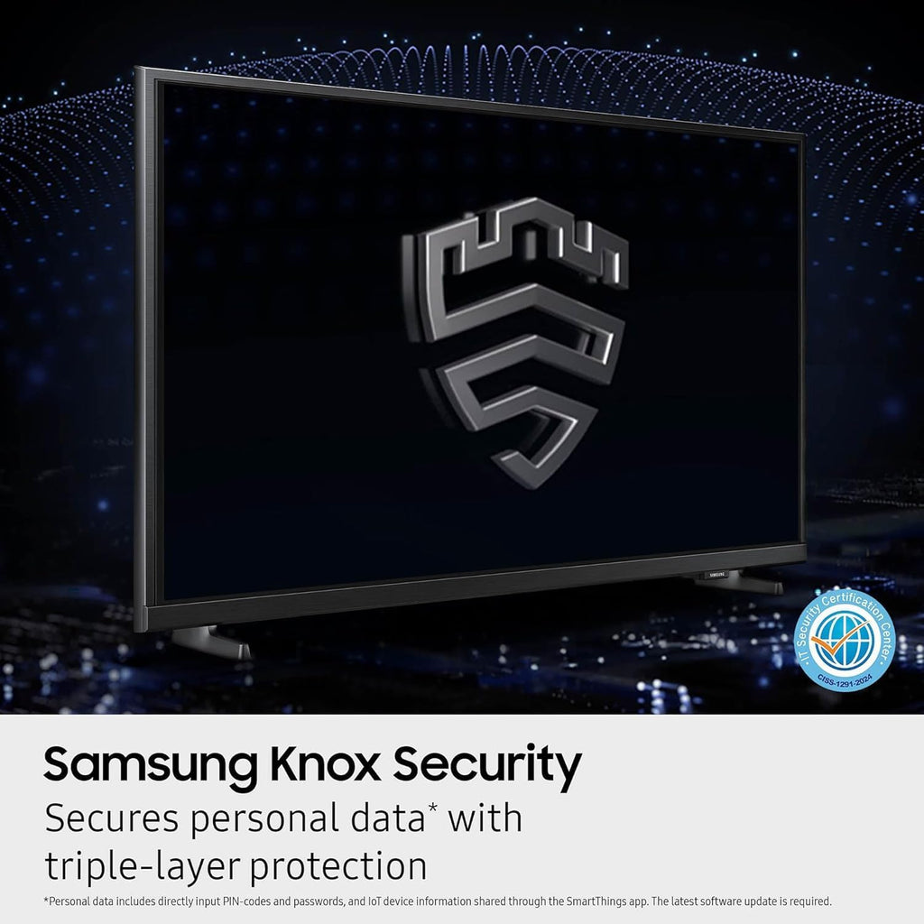 Samsung 32-Inch Smart LED TV Bundle – Full HD 1080p, HDR, Bluetooth, w/ 12 Month CPS Protection, AUX HDMI Cable, and Screen Cleaning.