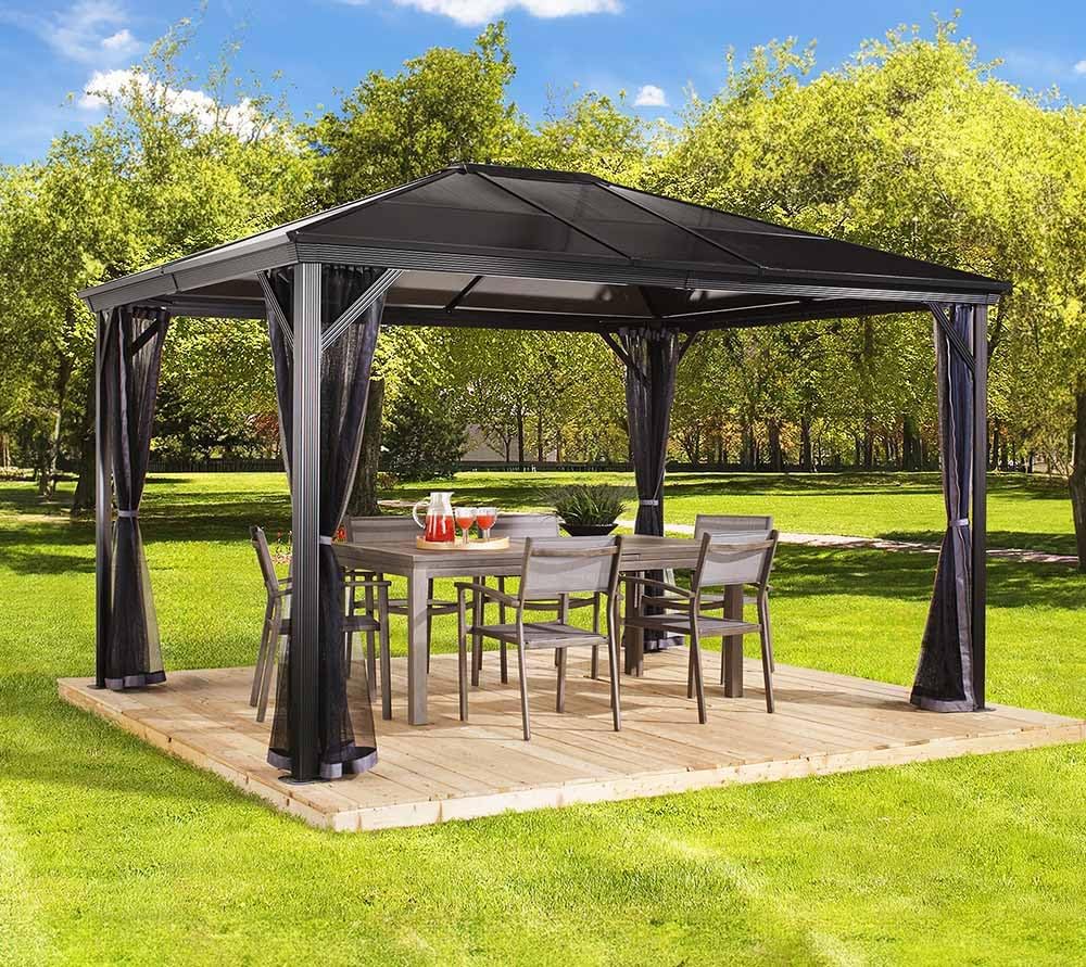 Sojag Outdoor 10' x 14' Verona Hardtop Gazebo Outdoor Sun Shelter