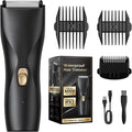 Electric Body Hair Grommer for Men: Cordless Ball Shaver with Ceramic Blade Waterproof Pubic Trimmer Manscaping Rechargeable Wet/Dry Grooming Use for Chest Groin Legs Armpits Travel