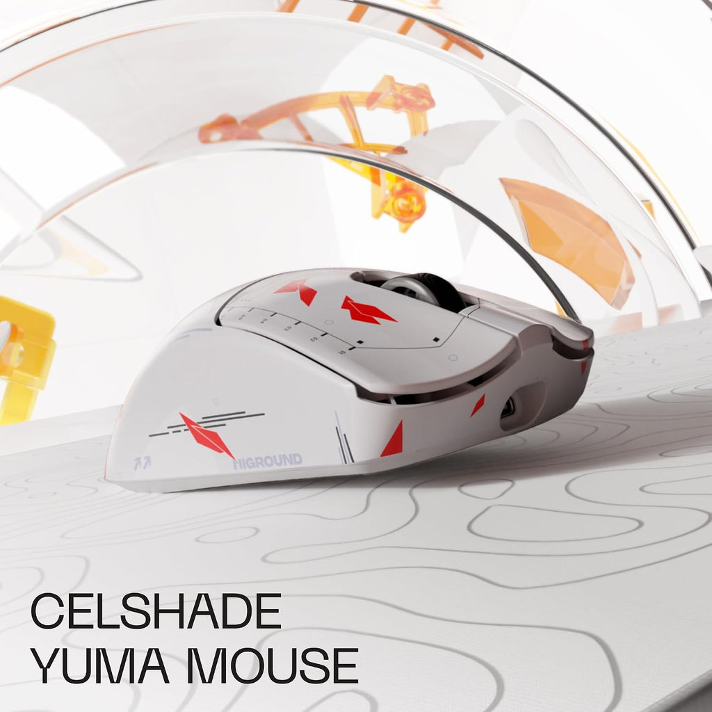 Higround Yuma Wireless Mouse - Radar, Lightweight Gaming Mice, PIXART 3395 Sensor, 26K DPI, 650 IPS, 50G Acceleration, Up to 70 Hours Battery Life, 4KHz Wireless Polling Rate with Motion Sync