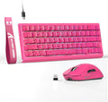 ATTACK SHARK X68 HE Wired Magnetic Keyboard with X3 Wireless Gaming Mouse Combos, 8KHz Rapid Trigger Keyboard, 0.01mm RT Accuracy, 49g Superlight Mouse, PAW3395, 26000 DPI - Pink Contours