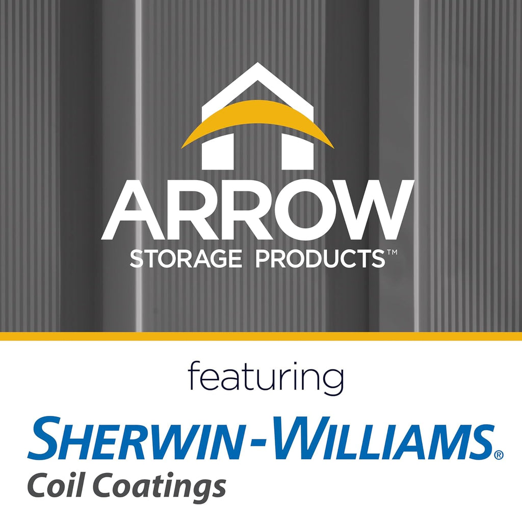 Arrow Sheds Amazon Exclusive Classic 10' x 8' Charcoal Steel Storage Shed with Included Floor Frame Kit