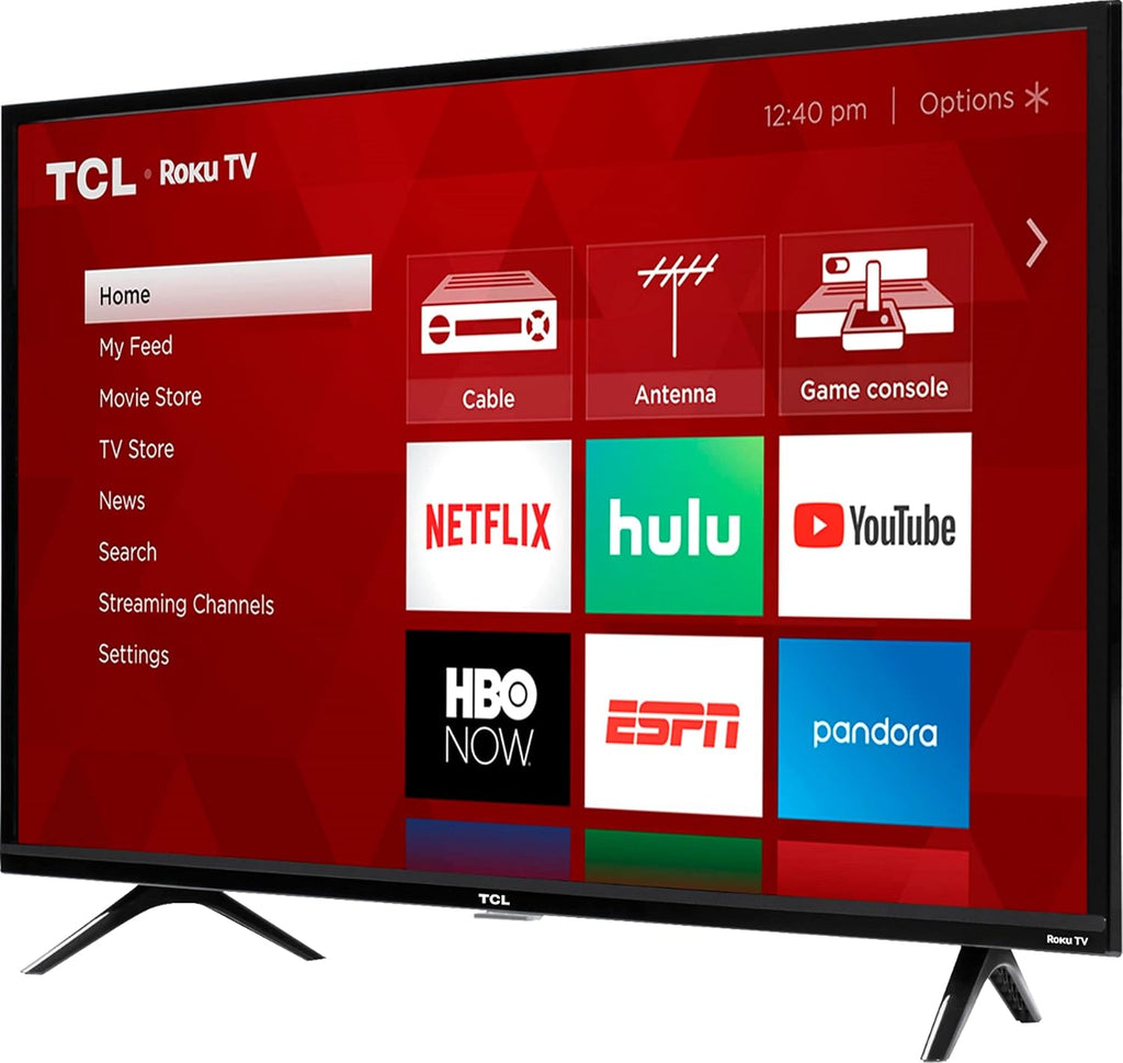 TCL 40-inch 1080p Smart LED Roku TV - 40S325, 2019 Model , Black