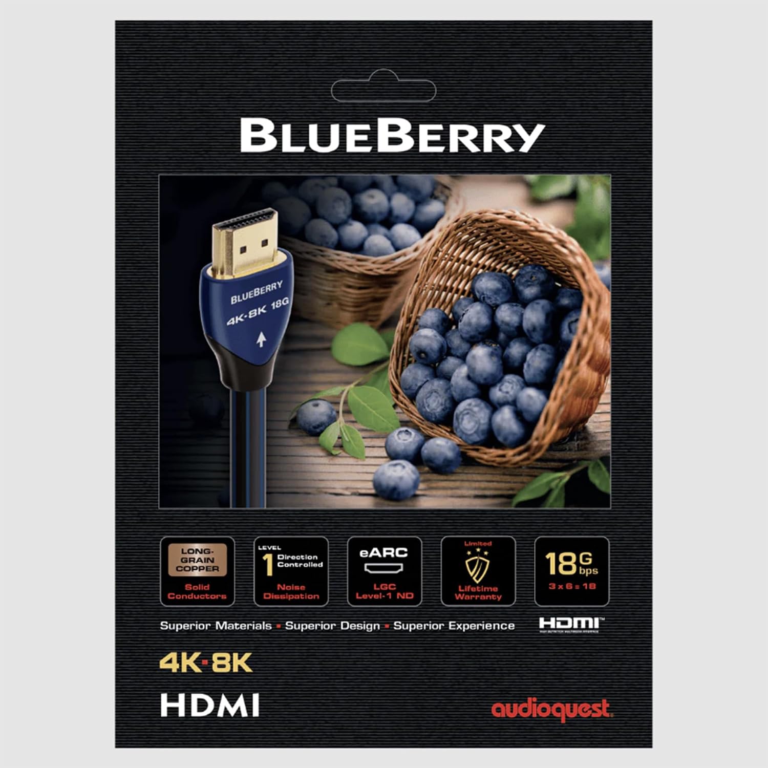 Samsung QN50Q8FAAFXZA 50 Inch Class QLED Q8F 4K Vision AI Smart TV with an AudioQuest Blueberry 1.5M 18G 4K-8K HDMI Digital Cable (2025)
