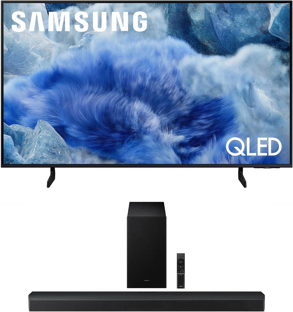 Samsung QN50Q8FAAFXZA 50 Inch Class QLED Q8F 4K Vision AI Smart TV with a HW-B750F B Series Soundbar 5.1 Ch and Subwoofer (2025)