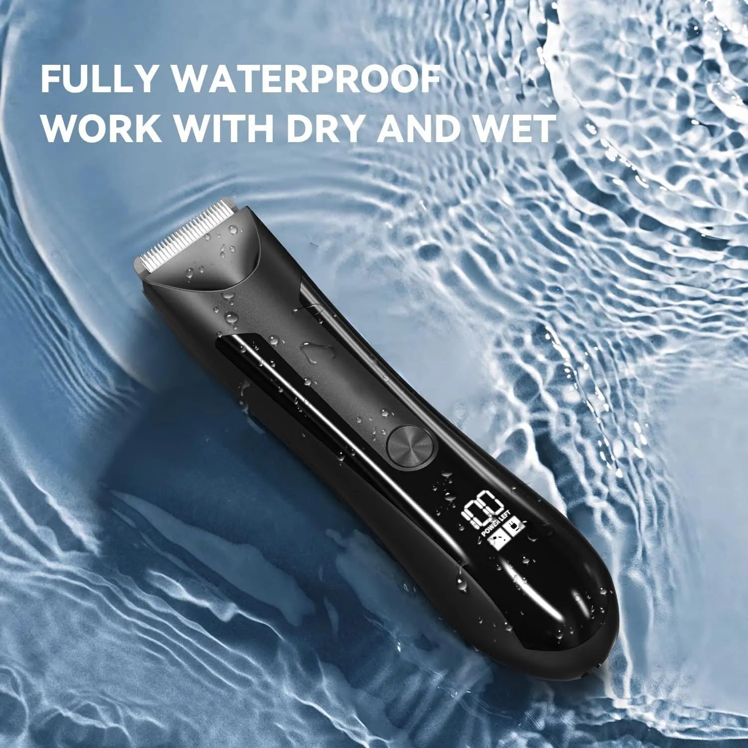 Professional Hair Clippers for Men, Electric Body Hair Trimmer Shaver Waterproof Groin For Men Ball USB Recharge Dock Grooming Kit