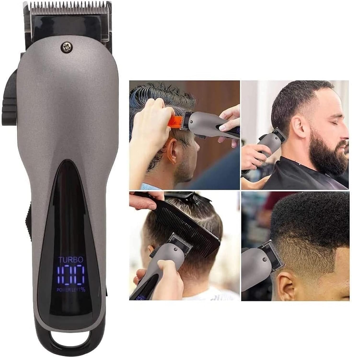 Hair Clippers for Men Cordless - Professional Hair Trimmer Men's Hair Clipper for Hair Cutting Electric Barber Clippers Fade Buzzer Haircut Machine Beard Shaver Men's Grooming Kits with Guard