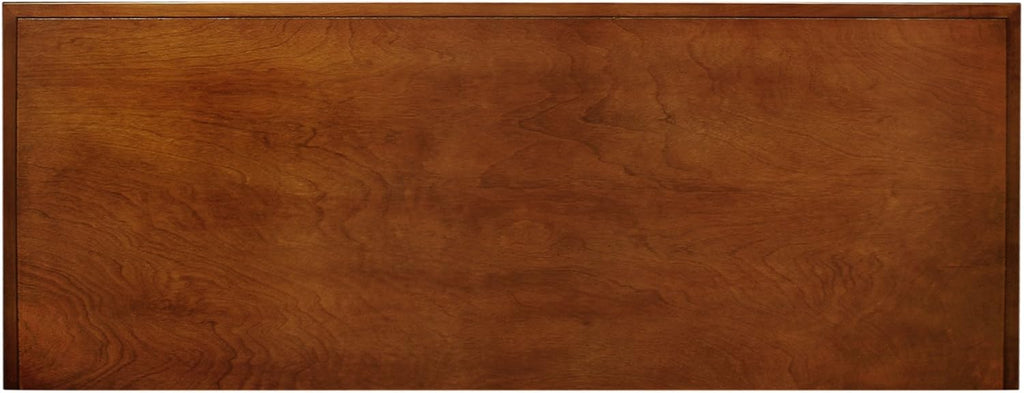 Leick Home 87350 Three Door TV Stand with Cabinet Storage for 55' TV's, Westwood Brown Cherry