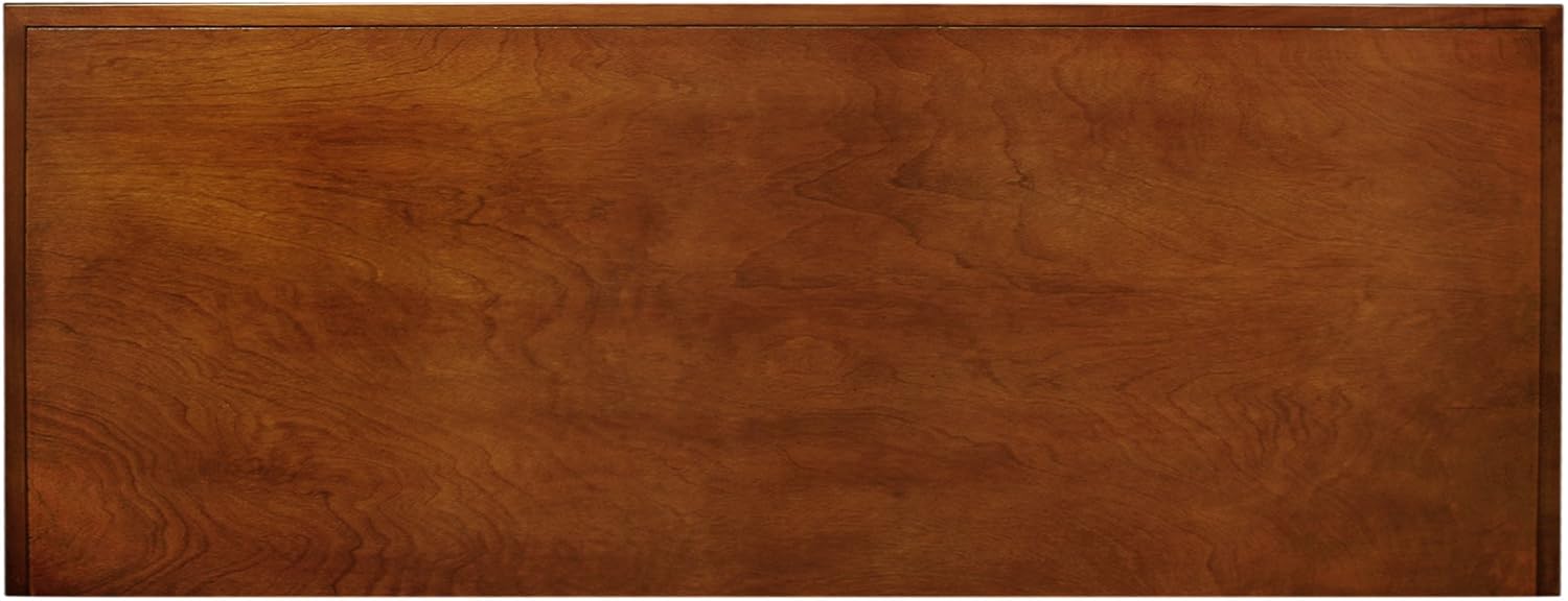 Leick Home 87350 Three Door TV Stand with Cabinet Storage for 55' TV's, Westwood Brown Cherry