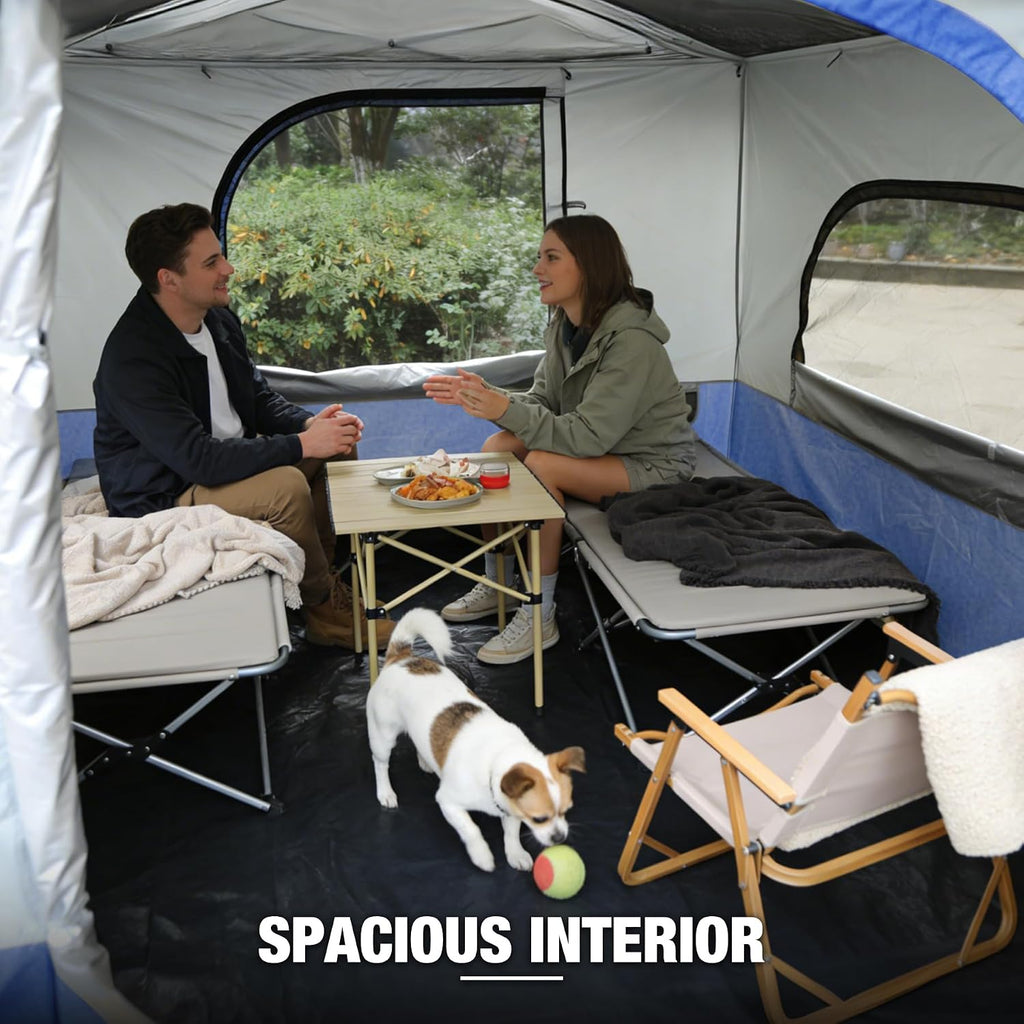 REDCAMP Canopy Camping Tent for Pop Up Canopy Tent, Inner Tent Converts Straight Leg 10'x10' or 10'x20' Canopy into Camping Tent, Fits 4-6 Person(Frame/Shelter NOT Included)
