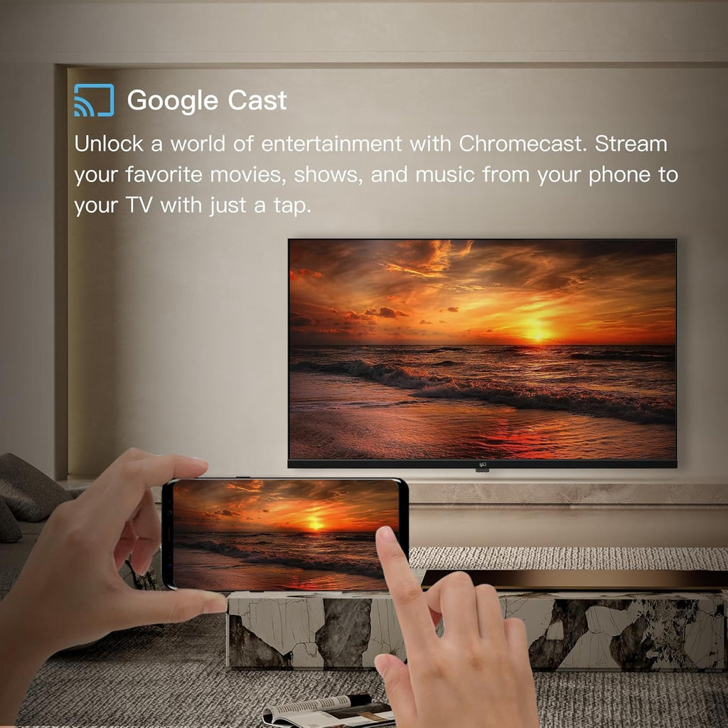 FPD 65-Inch Smart TV, 4K LED Google TV with Google Play Built-in Google Cast, HDR 10, MEMC, Voice Remote, Dolby Audio, UHD Flat Screen Television (CG65-C3)