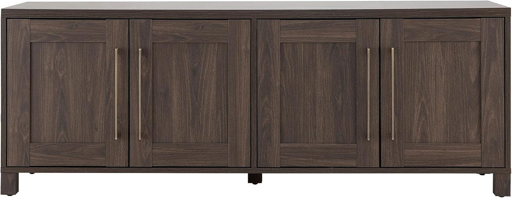 Henn&Hart Rectangular TV Stand for TV's up to 80' in Alder Brown, TV Stands for the Living Room