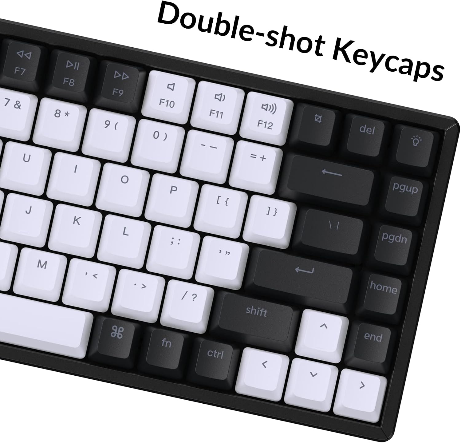 Keychron K2 75% Layout 84 Keys Hot-swappable Bluetooth Wireless/USB Wired Mechanical Keyboard with Keychron Super Red Switch/Double-Shot Keycaps/RGB Backlight/Aluminum Frame for Mac Windows Version 2