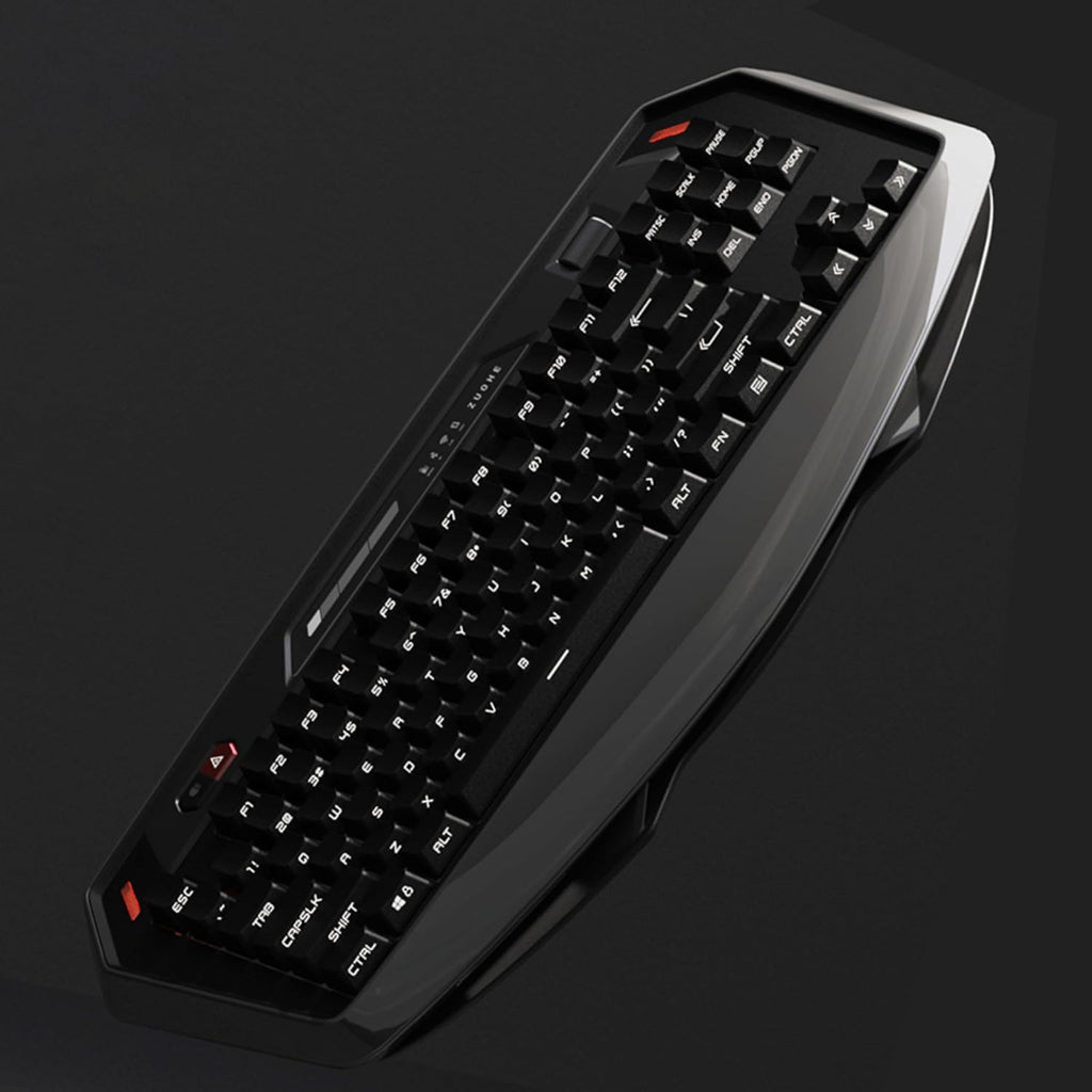 ZORNHER MAX870 Wireless Mechanical Gaming Keyboard,80% Black Custom Creamy Sound Keyboard with Shine Through PBT Keycaps,Pre-lubed Linear Switches,Hot-Swappable,RGB Backlit,2.4GHz/USB-C/BT5.0
