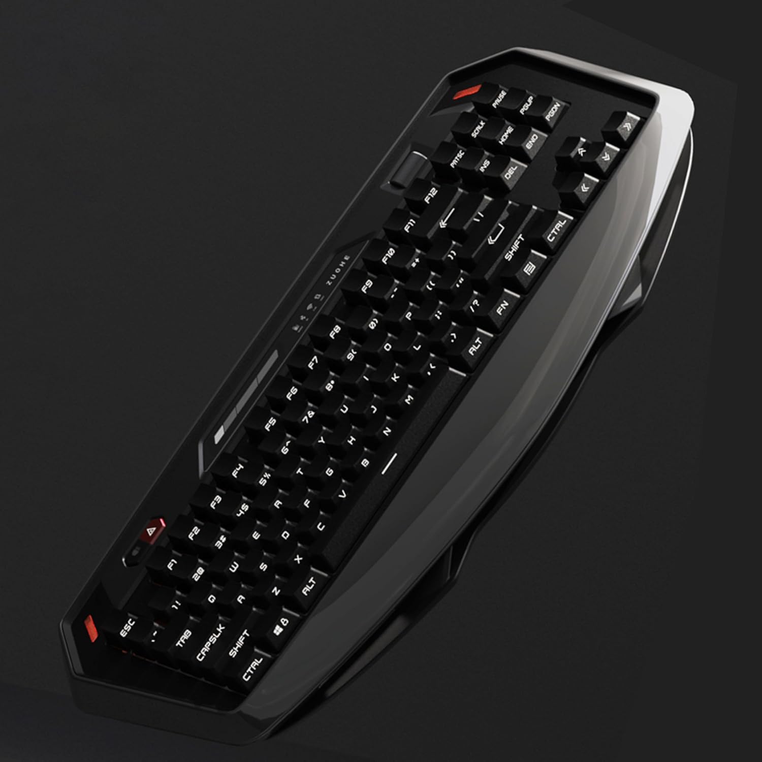 ZORNHER MAX870 Wireless Mechanical Gaming Keyboard,80% Black Custom Creamy Sound Keyboard with Shine Through PBT Keycaps,Pre-lubed Linear Switches,Hot-Swappable,RGB Backlit,2.4GHz/USB-C/BT5.0
