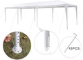10' x 30' Outdoor White Waterproof Gazebo Canopy Tent with Removable Sidewalls and Windows Tent for Party Wedding Events Beach BBQ