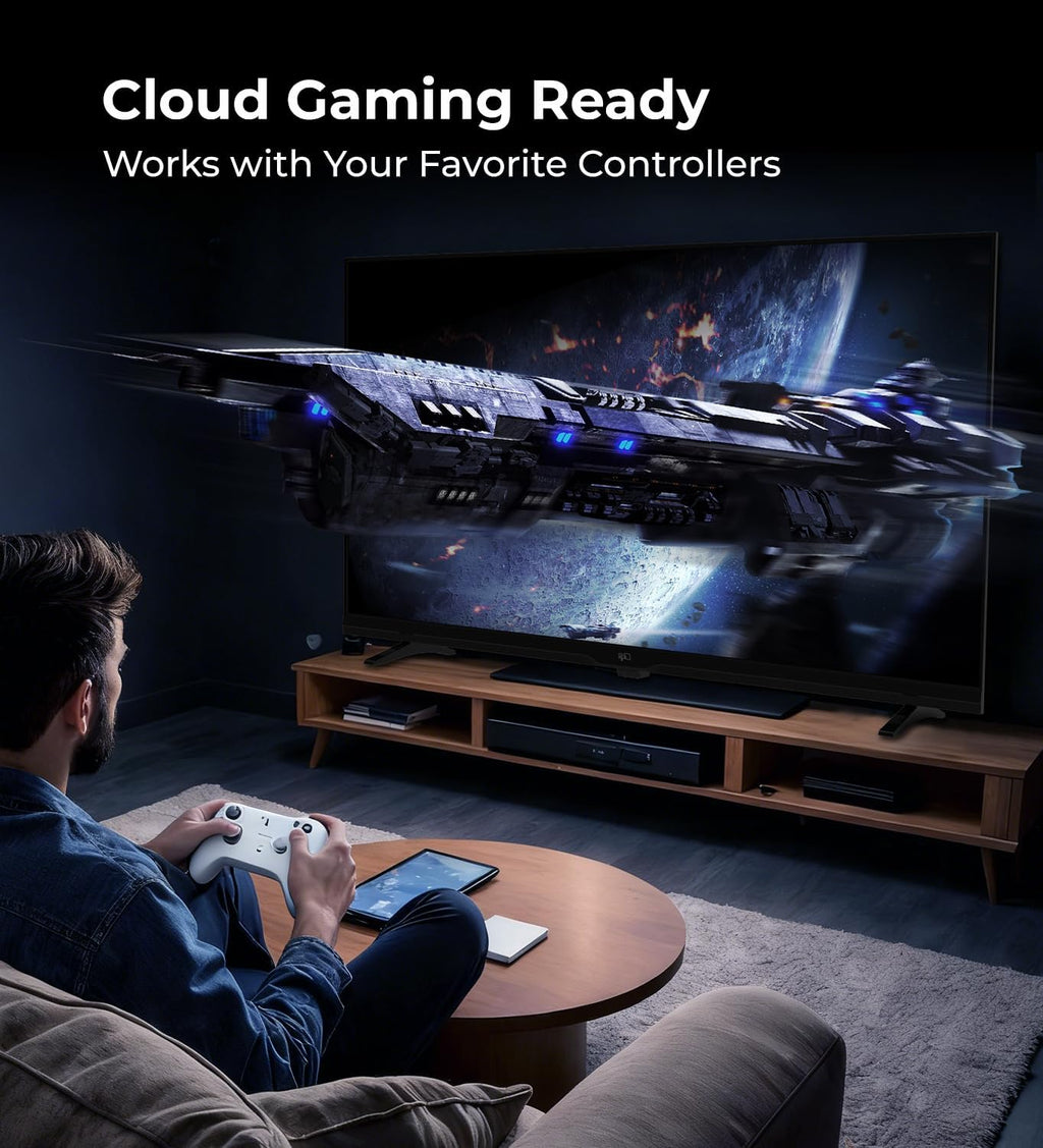 FPD Smart TV 32 Inch, Television Compatible with Samsung TV Plus Powered by Tizen OS, 720p HD TV with Dolby Audio, HDR 10, SmartThings, Miracast, Gaming Hub, Voice Remote Flat Screen TV (AT32-P1)