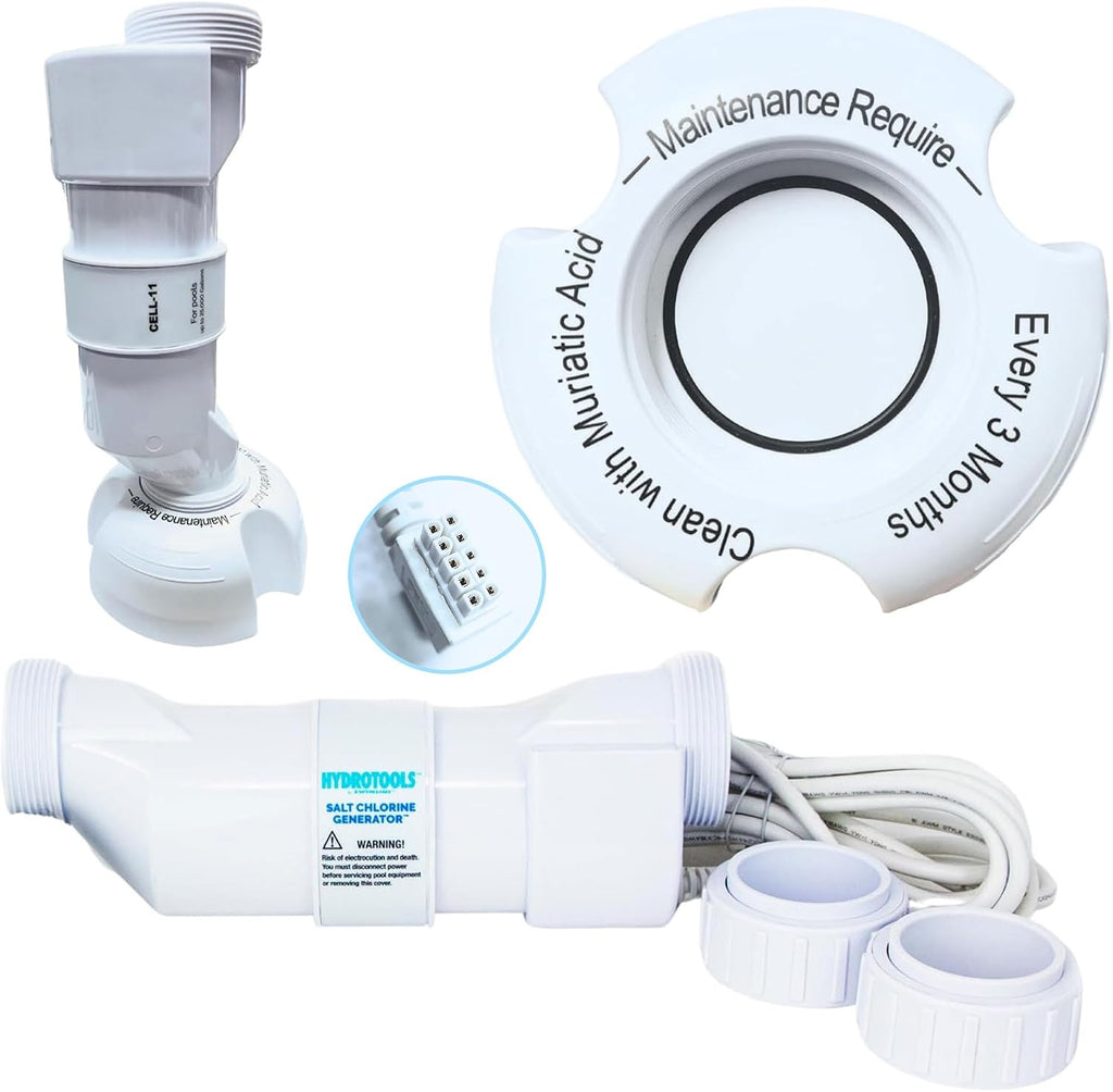 SWIMLINE HYDROTOOLS Pool Salt Replacement Cell For Water Chlorinator Systems For Pools Up To 40,000 Gallons | 13 XL Titanium Plates, Hayward Compatible, Easy Install Above & Inground Pool Generators