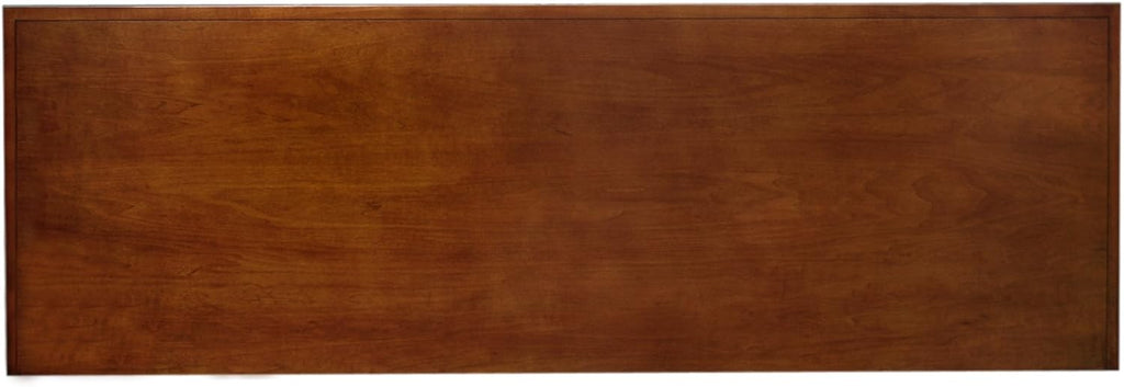 Leick Home 87360 TV Stand with Enclosed Storage For 65' TV's, Westwood Brown Cherry