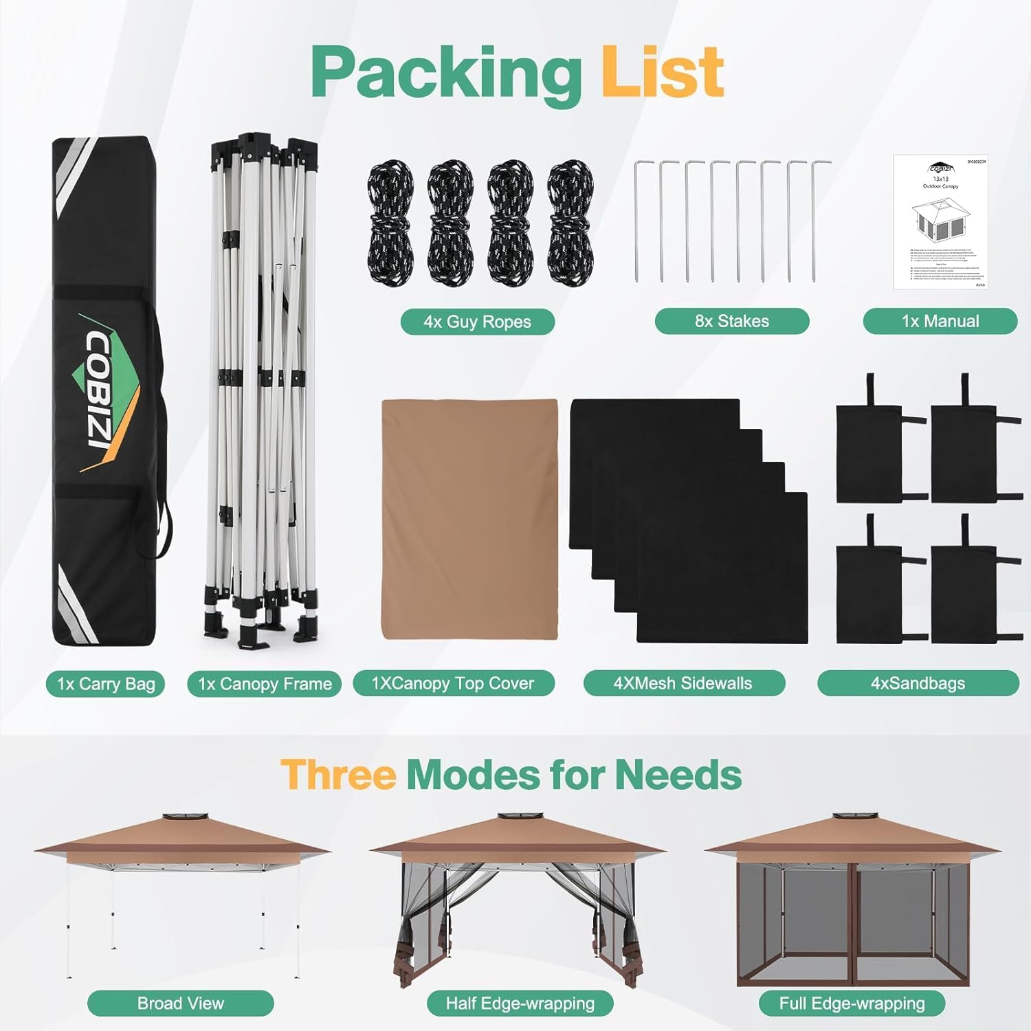 Hoteel 12x12 Pop Up Gazebos On Clearance - Upgrade Easy Up Metal Outdoor Gazebo Waterproof - Portable Gazebo with Mosquito Nettings