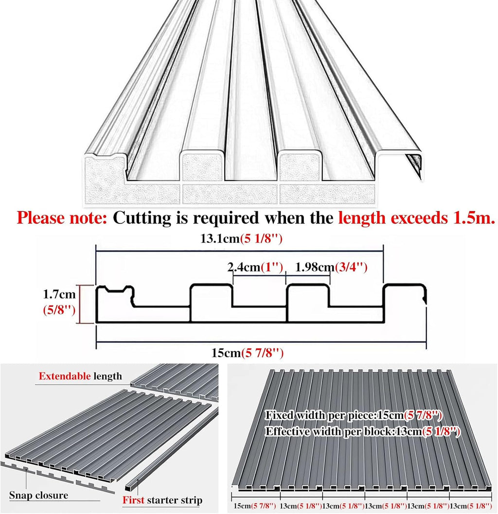 All-Weather Hard Top Gazebo for Backyard Pergola, Aluminum Roofing Panels - Insulated Corrugated Roof Sheets, Sun Room Garages Tiles Board Replacement(1 pcs,L 1.1m(3.6ft))