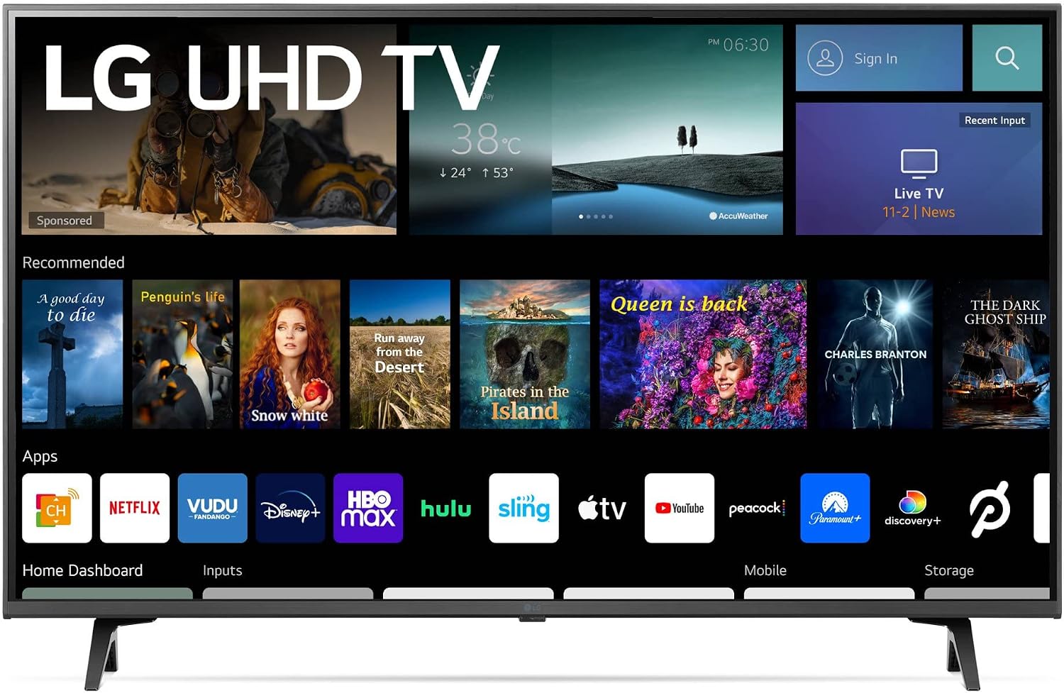 LG 43 Inch Class UQ7070 ZUD Series LED 4K UHD Smart webOS 22 TV