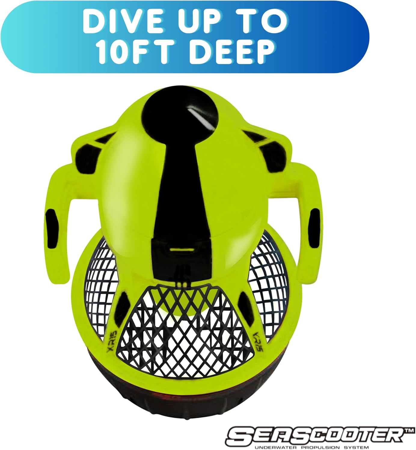Underwater Sea Scooter for Kids & Adults, 12V Battery Powered Water Propeller with GoPro Mount, Electric Pool & Ocean Diving Scooter for Swimming up to 10 ft Deep