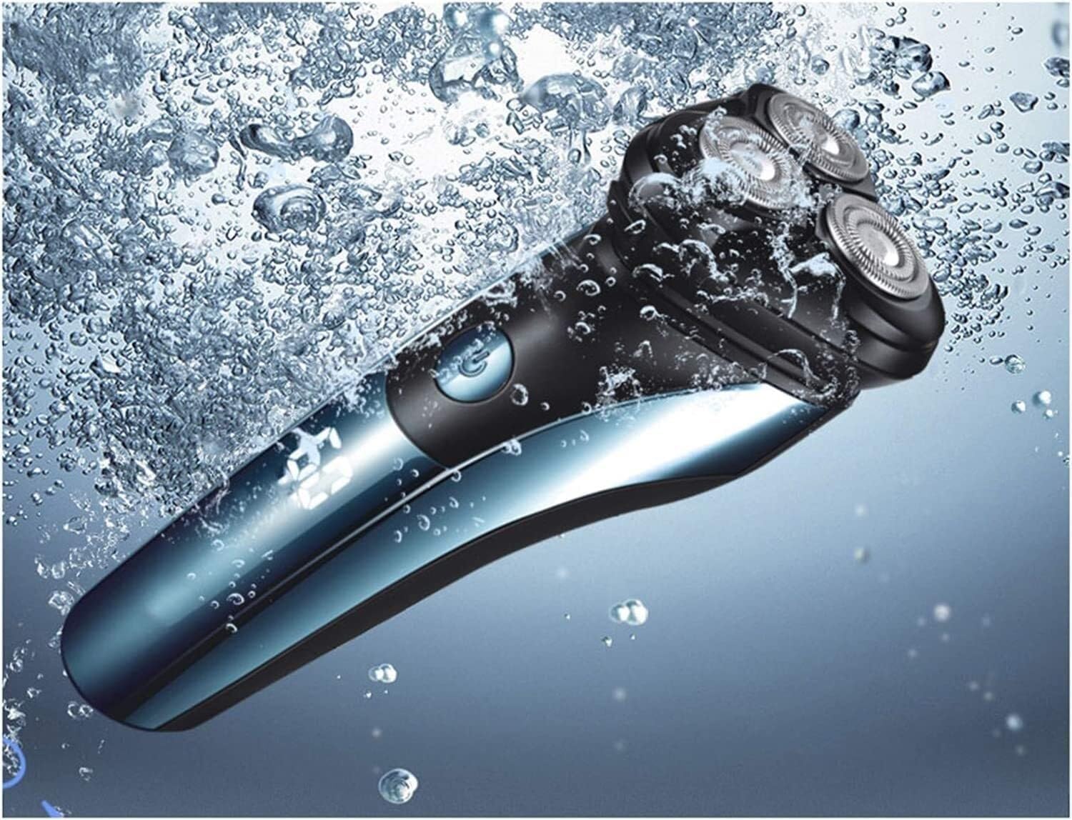 Electric Shaver Men's Shaver 3 Sheets Multifunction Blade Razor Water Wash Electric Shave LED Display Fast Charge Portable for Your Daily Use and Travel