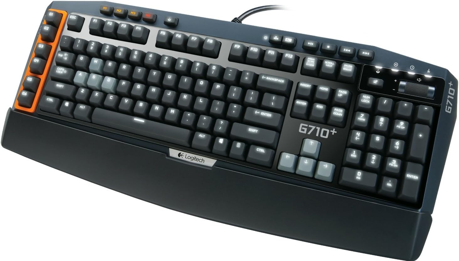 Logitech G710+ Mechanical Gaming Keyboard with Tactile High-Speed Keys - Black