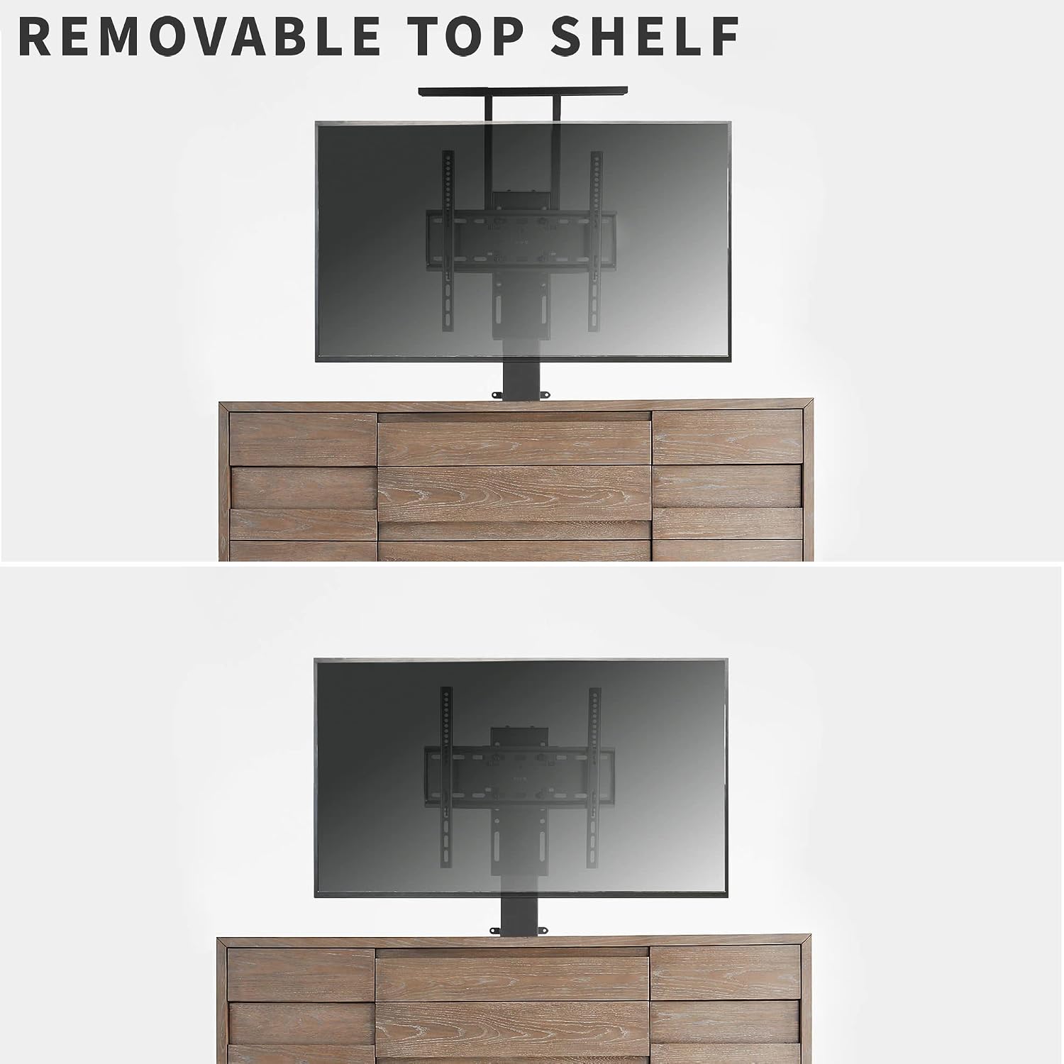 VIVO Motorized TV Stand for 32 to 48 inch Screens, Vertical Lift Television Stand with Remote Control, Compact TV Mount Bracket, MOUNT-E-UP44