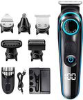 Electric Razor for Men, 6 in 1 Rechargeable Waterproof IPX7 Electric Shaver, Electric Shaver with Precision Trimmer, Hair Clippers,Rechargeable, Wet & Dry Shaver with Easy Clean