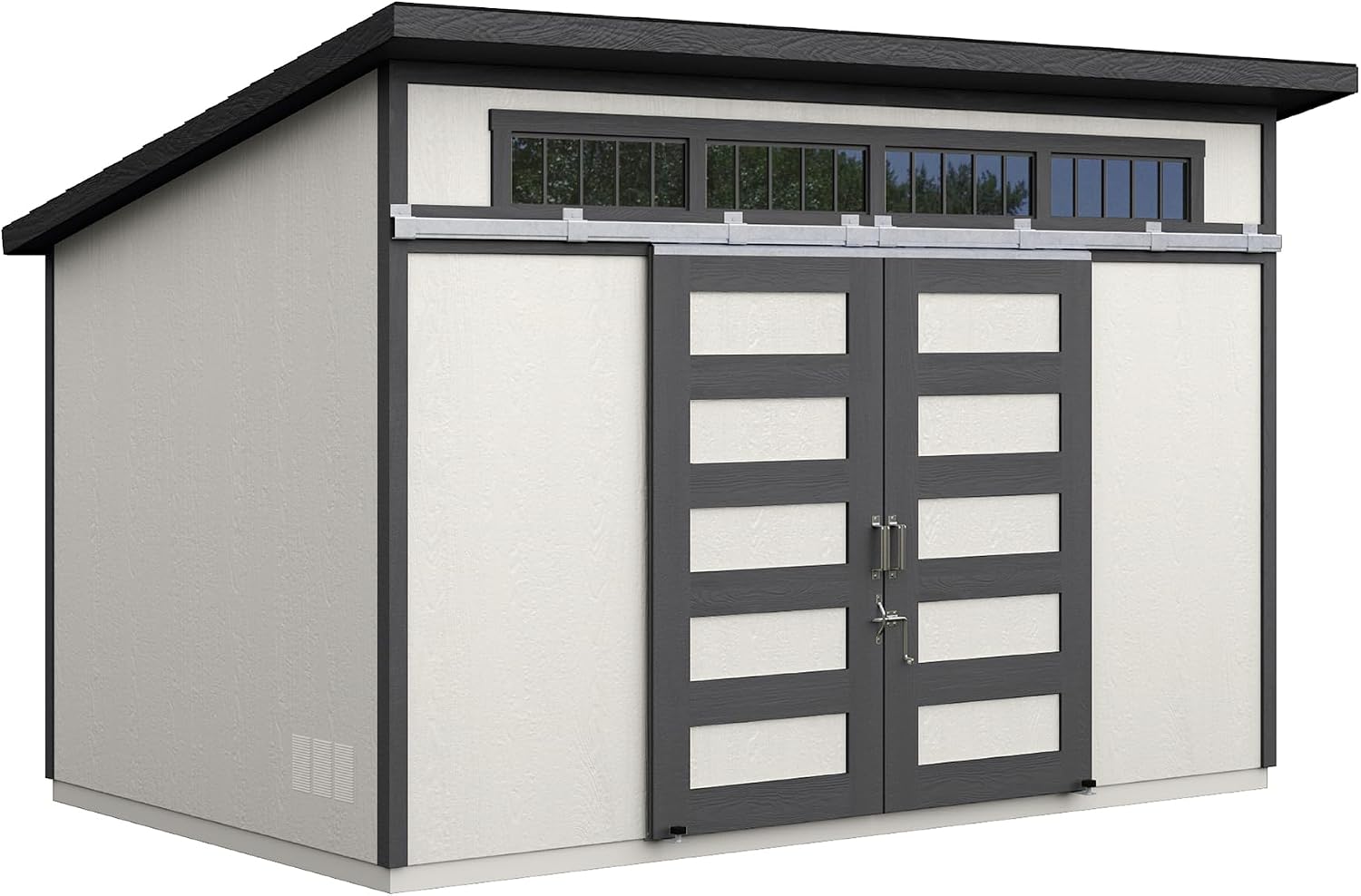 Handy Home Products Palisade 12x7.5 Do-it-Yourself Wooden Storage Shed with Floor Kit- Does not Include Paint and Roofing Shingles