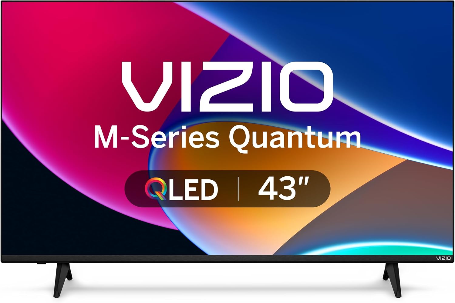 VIZIO 43-inch MQ6 Series 4K QLED HDR Smart TV w/Dolby Vision, WiFi 6E, Bluetooth Headphone Capable, AMD FreeSync & Alexa Compatibility, M43Q6M-K04, 2023 Model
