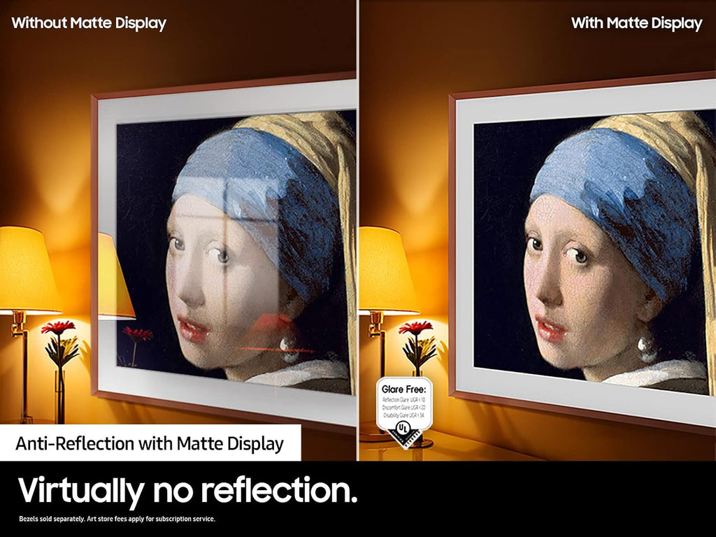 Samsung QN32LS03CBFXZA 32 Inch The Frame QLED Smart TV with Art Mode and 3 Year Amber Protection Plan (2023)