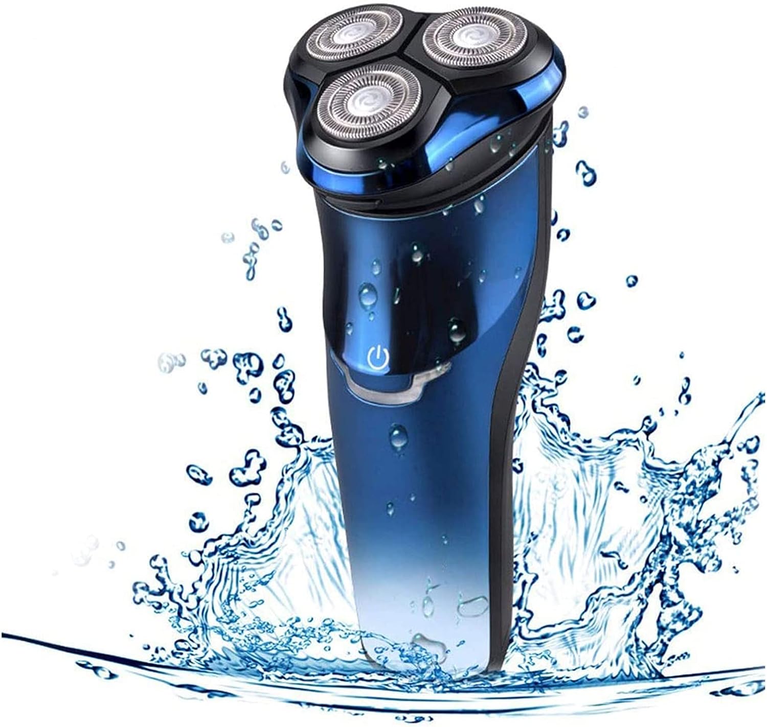 Electric Shaver, Rechargeable Electric Shaver with Pop-Up Trimmer, IPX7 Waterproof Shavers Rechargeable 3D Rotary Razor Shaver